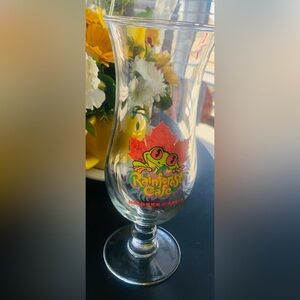 Rainforest Cafe Logo Hurricane Glass